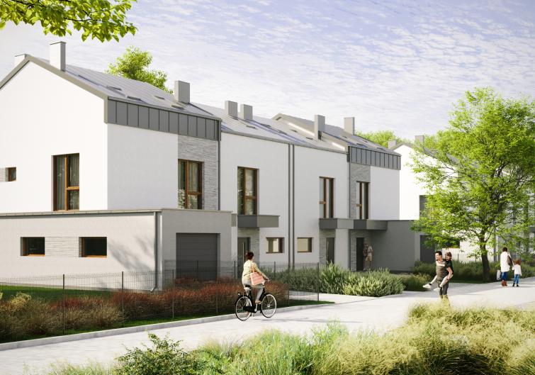 Domy w Baszkówce - widok ogólny